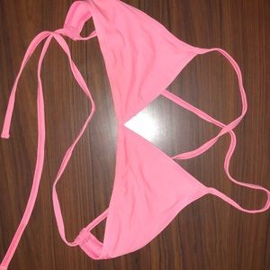 Pink Jolyn Triangle Top cross back size large